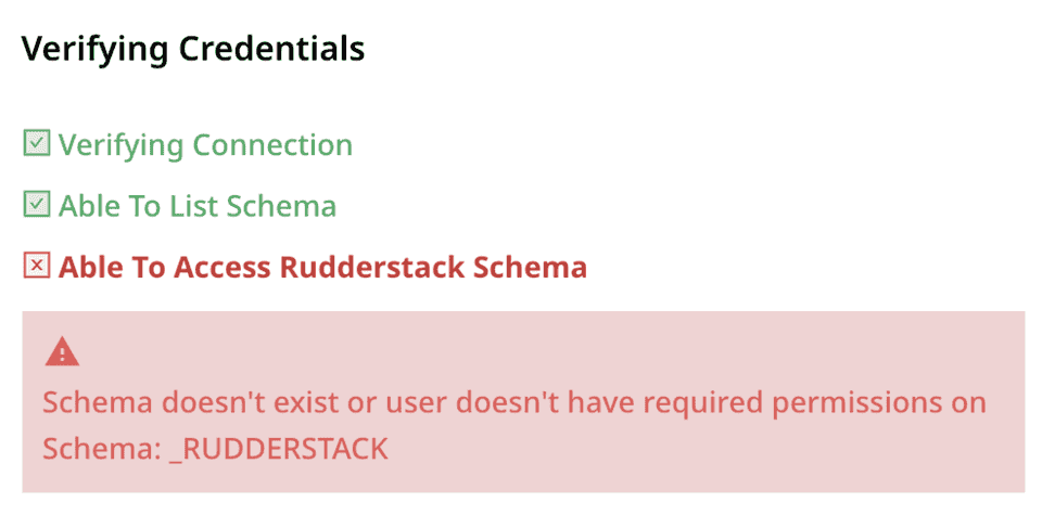 Permissions error