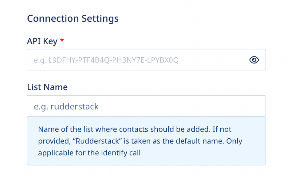 Mailmodo connection settings